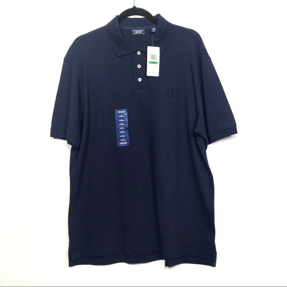 Mens Short Sleeve Izod Polo Shirt Size Large